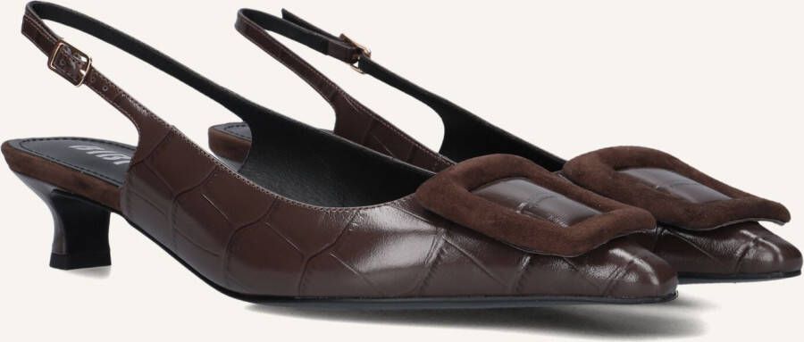 BIBI LOU Slingbacks Dames 613z55vk Maat: 38 Materiaal: Leer Kleur: Bruin