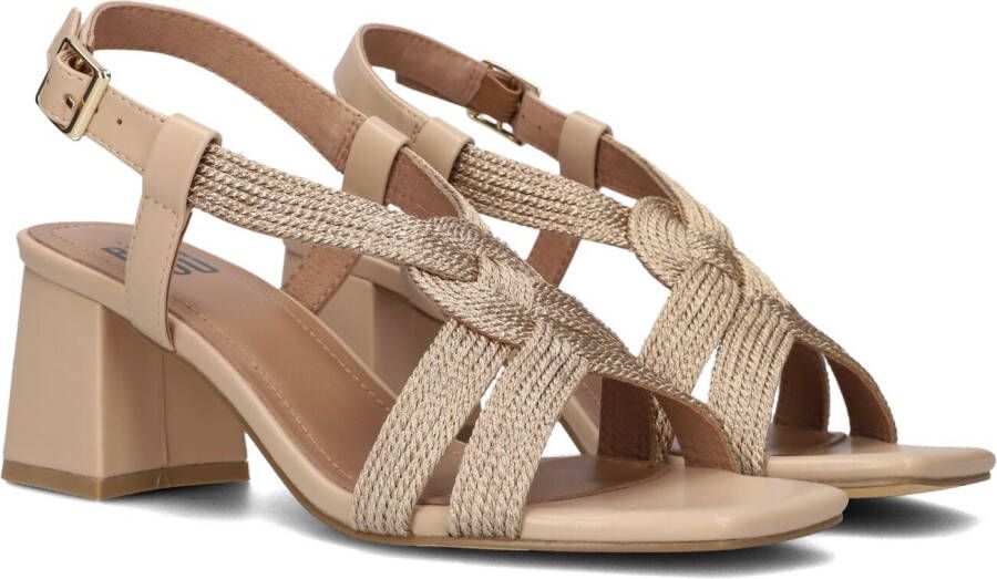 Bibi Lou Roségouden Hoge Hak Sandalen Beige Dames