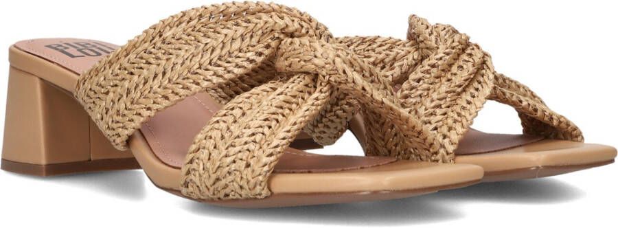 Bibi Lou Bruine Suède Open Teen Sandalen met 8cm Hak Brown Dames