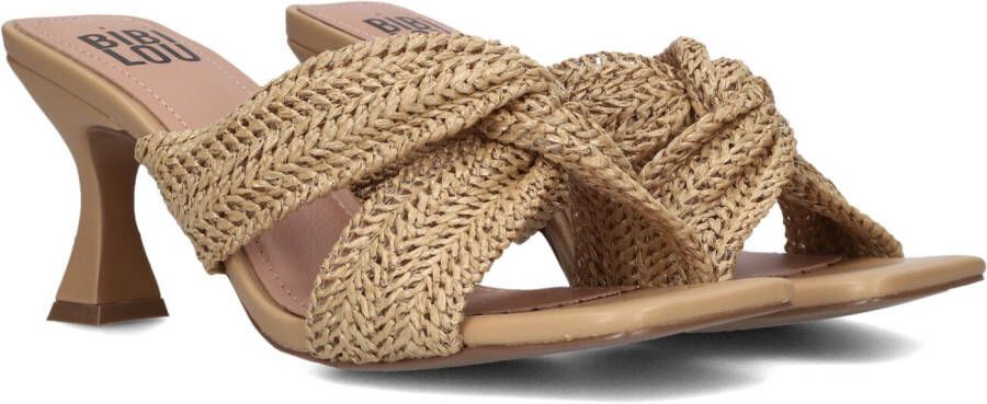 BIBI LOU Muiltjes Dames 882z94hg Maat: 37 Materiaal: Papierstro Kleur: Camel