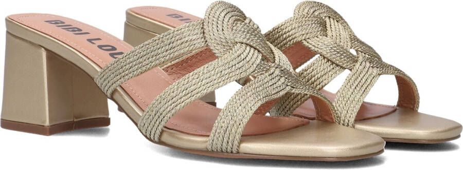 BIBI LOU Muiltjes Dames 851z94hg Maat: 42 Materiaal: Textiel Kleur: Goud