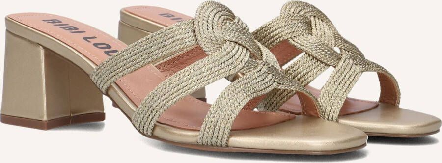 BIBI LOU Muiltjes Dames 851z94hg Maat: 41 Materiaal: Textiel Kleur: Goud