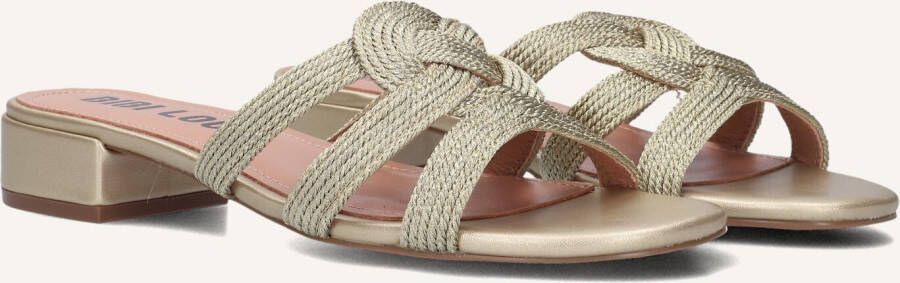 BIBI LOU Muiltjes Dames 854z94hg Maat: 38 Materiaal: Textiel Kleur: Goud