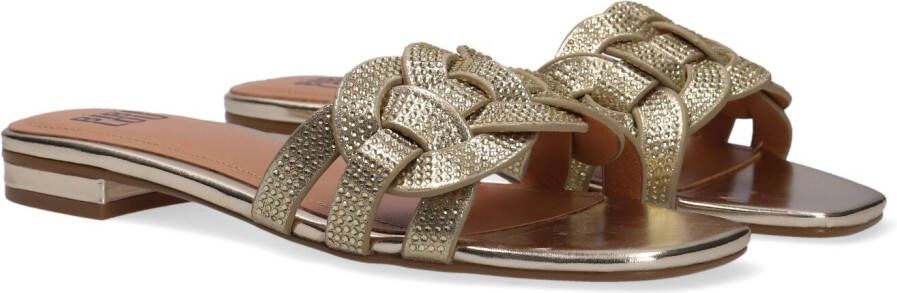 BiBi Lou 868z00hg Slippers Dames Goud - Schoenen.nl