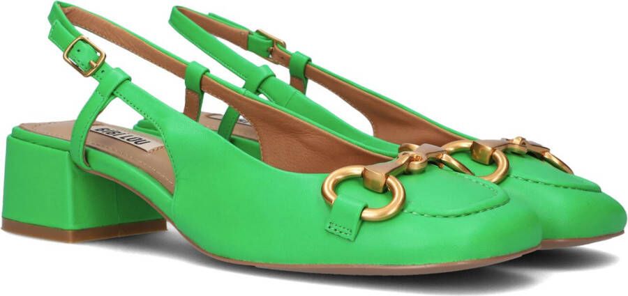 BIBI LOU Slingbacks Dames 543z10vk Maat: 38 Materiaal: Leer Kleur: Groen