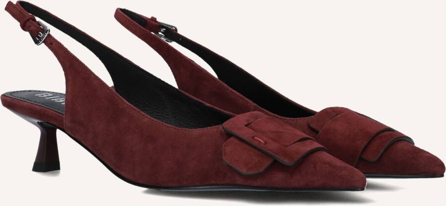BIBI LOU Slingbacks Dames 635z30vk Maat: 40 Materiaal: Suède Kleur: Rood