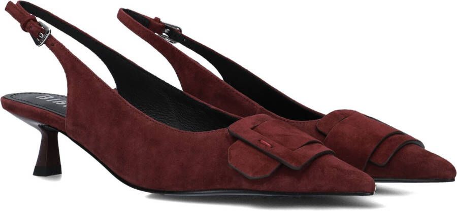 BIBI LOU Slingbacks Dames 635z30vk Maat: 40 Materiaal: Suède Kleur: Rood