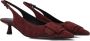 BIBI LOU Slingbacks Dames 635z30vk Maat: 40 Materiaal: Suède Kleur: Rood - Thumbnail 1