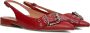 BiBi Lou Dames Sandalen 520z10vk Samira Flat Carmin Rood - Thumbnail 1