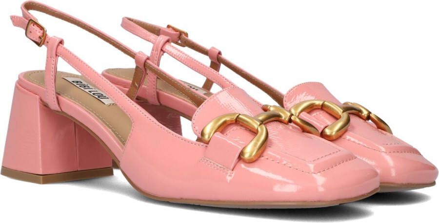 BiBi Lou Dames Pumps Damesschoenen Leer Geen hoogte 2 cm 574Z21 Roze Schoenen