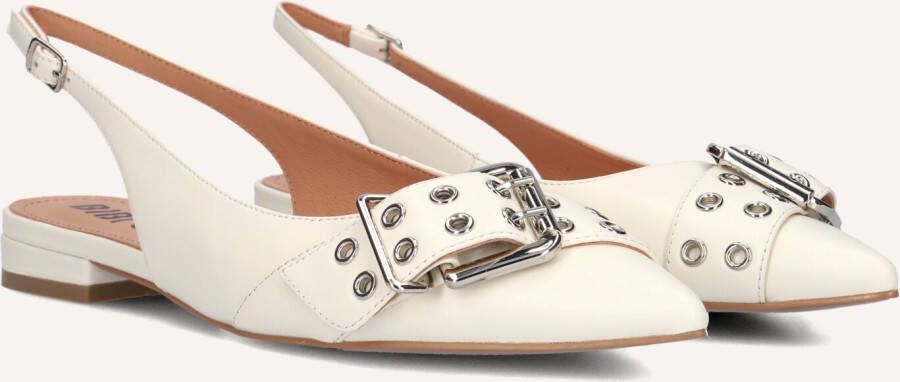 BIBI LOU Slingbacks Dames 520z10 Maat: 39 Materiaal: Leer Kleur: Wit