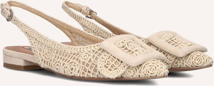 BIBI LOU Slingbacks Dames 650z61vk Maat: 40 Materiaal: Suède Kleur: Wit