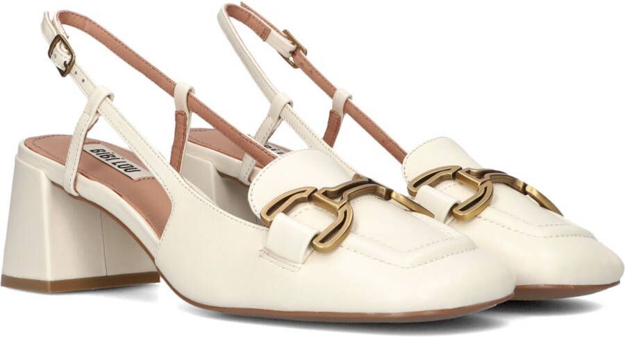 BIBI LOU Slingbacks Dames 544z10vk Maat: 36 Materiaal: Leer Kleur: Wit
