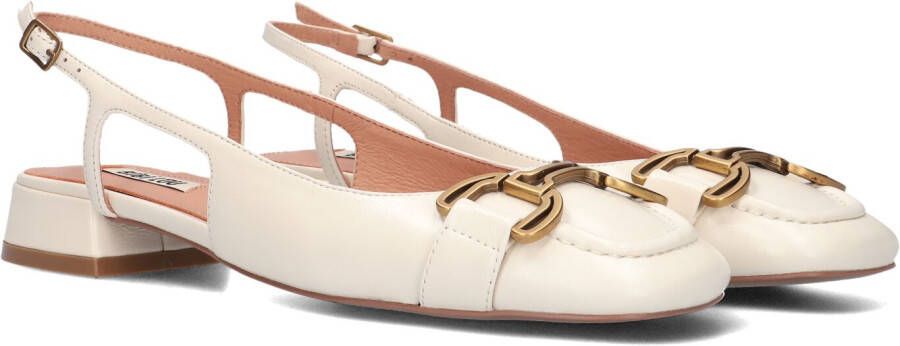 BiBi Lou Schoenen Creme Leer Renée 25 loafers creme