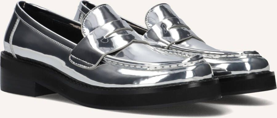 BiBi Lou Instappers Dames Instapschoenen Damesschoenen Leer 715Z17VK Zilver