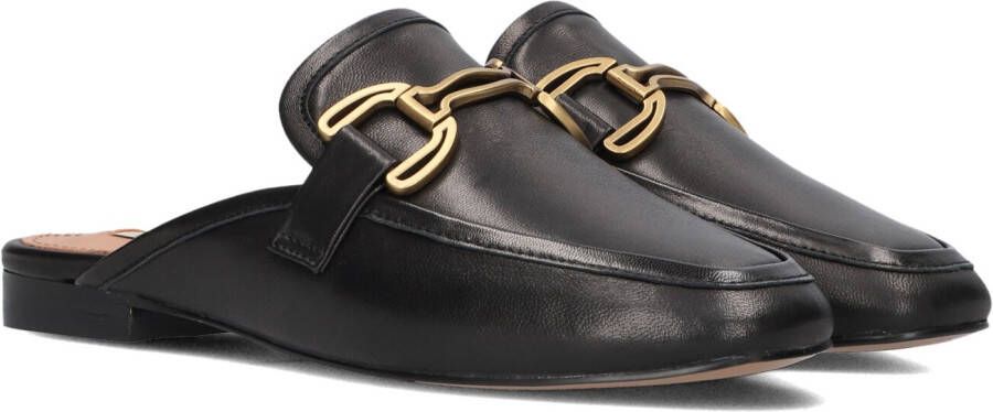 Bibi Lou Zwarte Loafers met Gouden Horsebit Black Dames