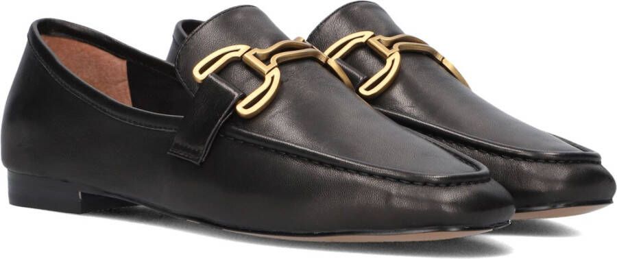 Bibi Lou Zwarte Loafers met Gouden Ketting Black Dames