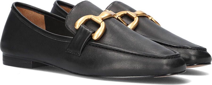 Bibi Lou Zwarte Loafer met Gouden Detail Black Dames