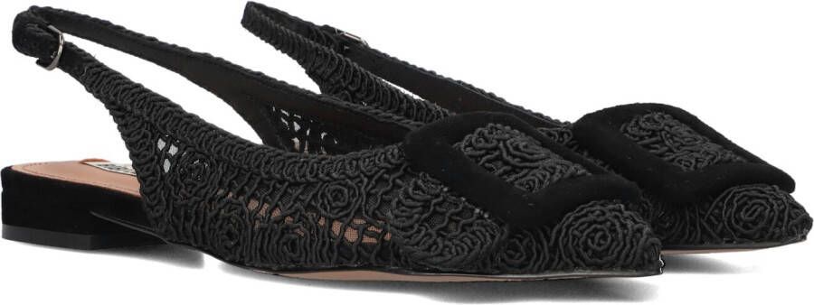 Bibi Lou Zwarte Sandalen Puntige Neus Black Dames