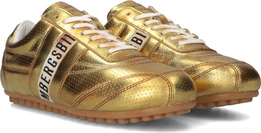BIKKEMBERGS Lage Sneakers Dames 30606 Leer Goudkleurig