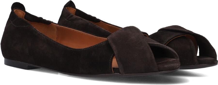 BILLI BI Ballerina Dames A9410 Maat: 39 Materiaal: Suède Kleur: Bruin