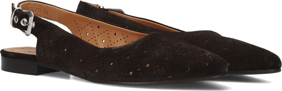 BILLI BI Slingbacks Dames A9414 Maat: 42 Materiaal: Suède Kleur: Bruin