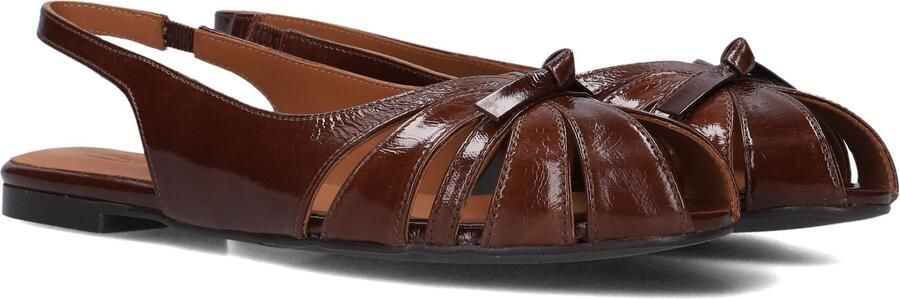 BILLI BI Slingbacks Dames A9414 Maat: 40 Materiaal: Lakleer Kleur: Bruin