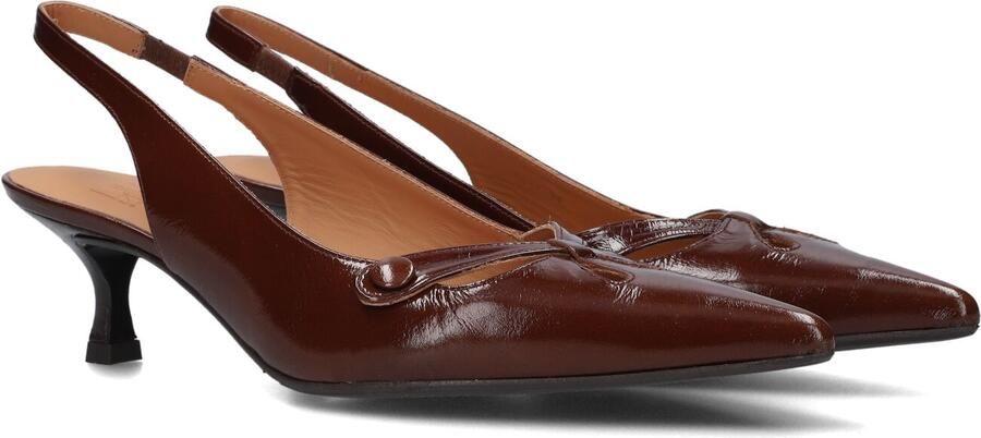 BILLI BI Slingbacks Dames A9414 Maat: 39 Materiaal: Lakleer Kleur: Bruin