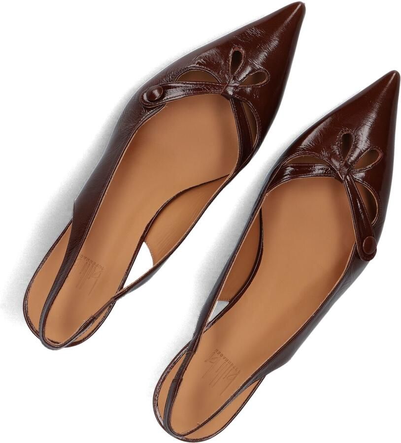 BILLI BI Slingbacks Dames A9414 Maat: 42 Materiaal: Lakleer Kleur: Bruin - Foto 2