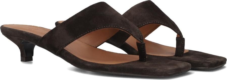 BILLI BI Teenslippers Dames A9627 Maat: 38 Materiaal: Suède Kleur: Bruin