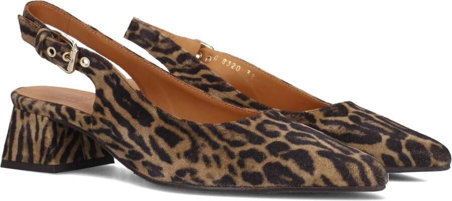 BILLI BI Slingbacks Dames A8320 Maat: 40 Materiaal: Suède Kleur: Bruin