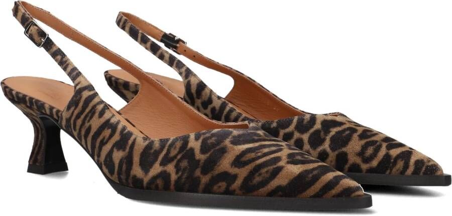 BILLI BI Slingbacks Dames A8089 Maat: 38 Materiaal: Suède Kleur: Bruin