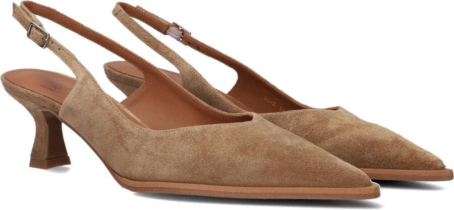 BILLI BI Slingbacks Dames A8089 Maat: 39 Materiaal: Suède Kleur: Bruin