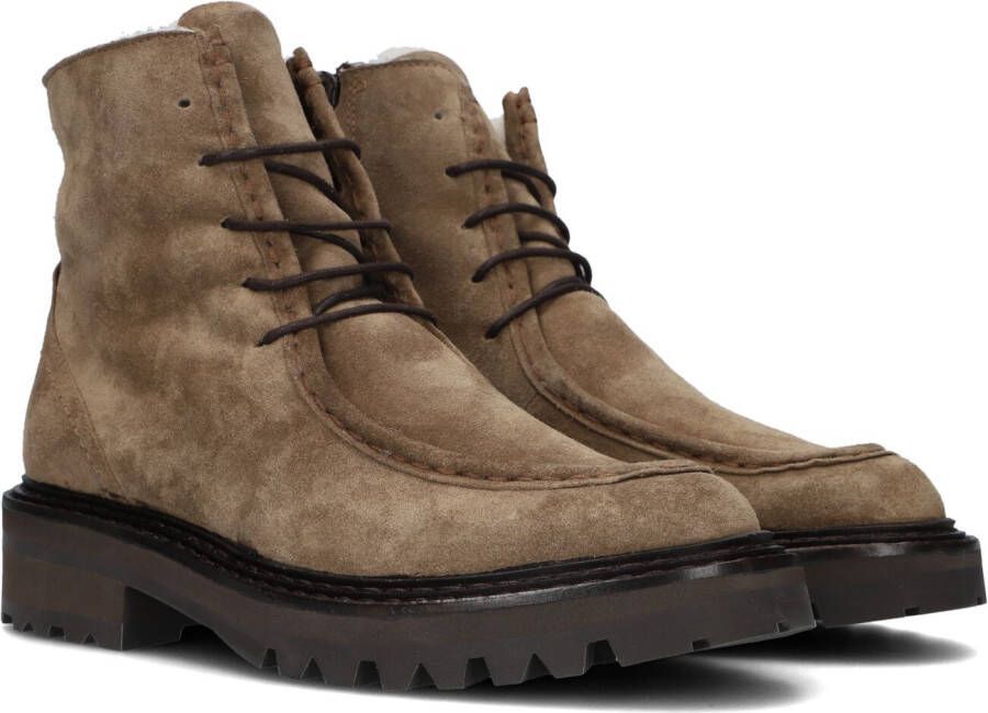 Bruin Tinten 3314 Veterboots Laarzen Met Veters Dames Taupe
