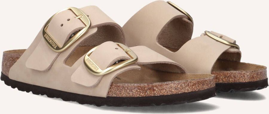 BIRKENSTOCK Slippers Dames Arizona Big Buckle Maat: 35 Materiaal: Nubuck Kleur: Beige