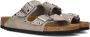 BIRKENSTOCK Teenslippers Dames Arizona Rivet Border Maat: 39 Materiaal: Suède Kleur: Beige - Thumbnail 1