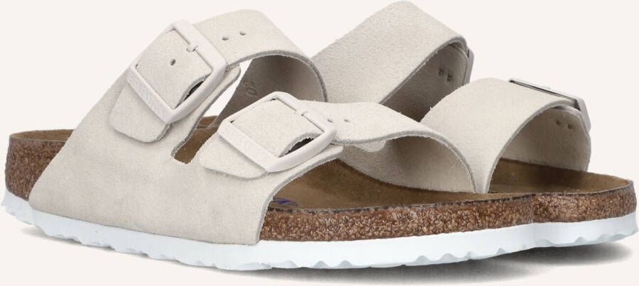 BIRKENSTOCK Teenslippers Dames Arizona Soft Maat: 37 Materiaal: Suède Kleur: Beige