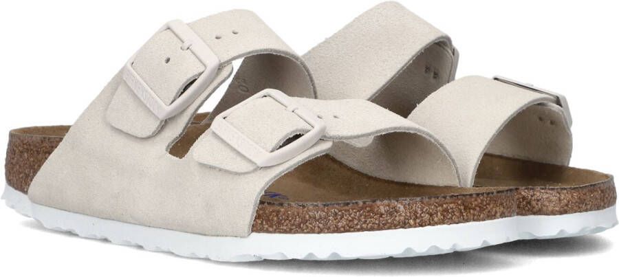 BIRKENSTOCK Teenslippers Dames Arizona Soft Maat: 36 Materiaal: Suède Kleur: Beige