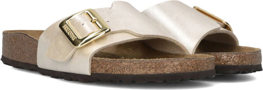 BIRKENSTOCK Slippers Dames Catalina Cushion Buckle Maat: 37 Materiaal: Leatherlook Kleur: Beige