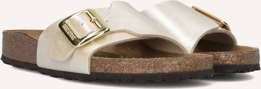 BIRKENSTOCK Slippers Dames Catalina Cushion Buckle Maat: 35 Materiaal: Leatherlook Kleur: Beige