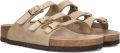 BIRKENSTOCK Badslippers Dames Florida Leer Beige - Beige