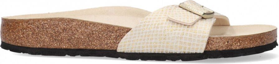 Birkenstock NU 21% KORTING Slippers Madrid shiny python met voorgevormd voetbed schoenwijdte smal