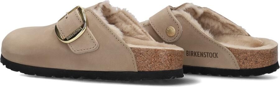 BIRKENSTOCK Instappers Dames Boston Big Buckle Maat: 37 Materiaal: Nubuck Kleur: Beige - Foto 5