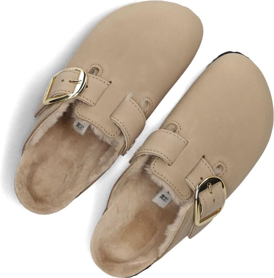 BIRKENSTOCK Instappers Dames Boston Big Buckle Maat: 37 Materiaal: Nubuck Kleur: Beige - Foto 2