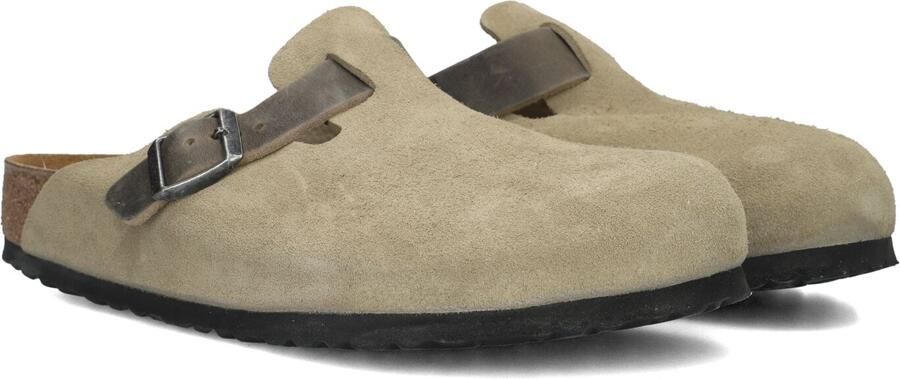 BIRKENSTOCK Instappers Heren Boston Bs Mixed H Maat: 40 Materiaal: Suède Kleur: Beige