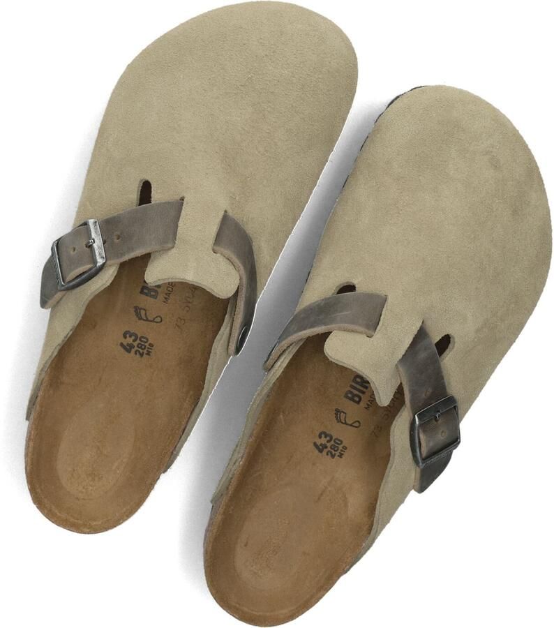 BIRKENSTOCK Instappers Heren Boston Bs Mixed H Maat: 43 Materiaal: Suède Kleur: Beige - Foto 2