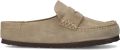 Birkenstock Naples Wrapped Suède Taupe Unisex Schoen Smal voetbed - Beige