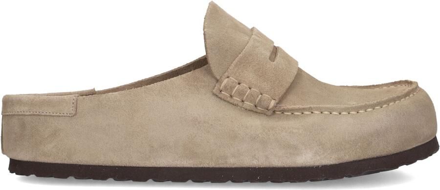 BIRKENSTOCK Instappers Heren Naples Maat: 40 Materiaal: Suède Kleur: Beige - Foto 3