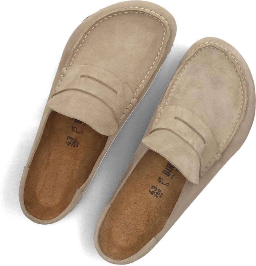 BIRKENSTOCK Instappers Heren Naples Maat: 40 Materiaal: Suède Kleur: Beige - Foto 2