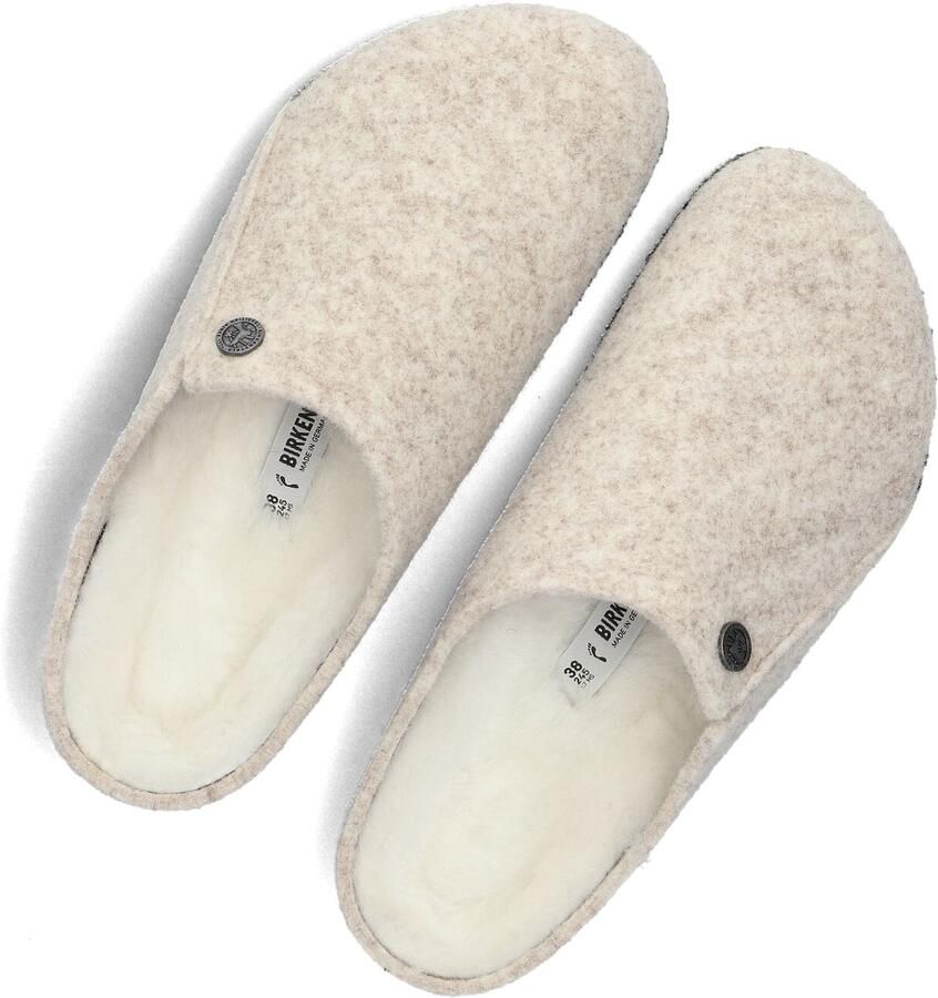 Birkenstock Zermatt Shearling Felt Eggnog Narrow Sandalen Beige Man - Foto 2
